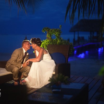 Evening Wedding Glow of the Pier - Romantic